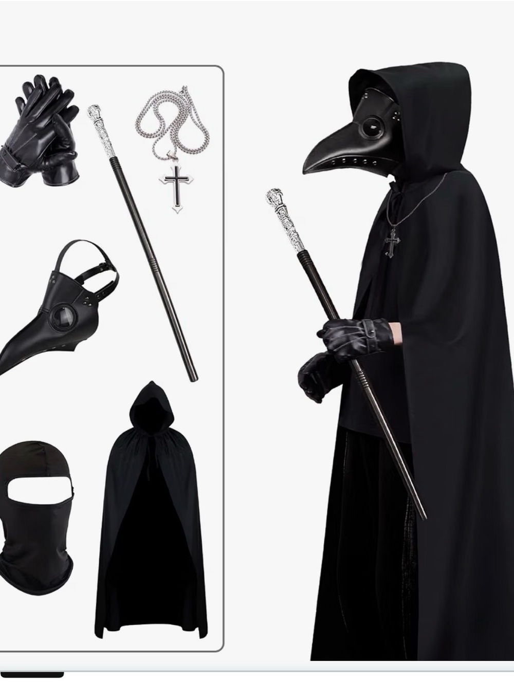 Plague doctor costume, new